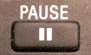 The pause is an important rhetorical device.