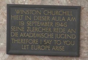 Andenken an Churchill's Rede von 1946