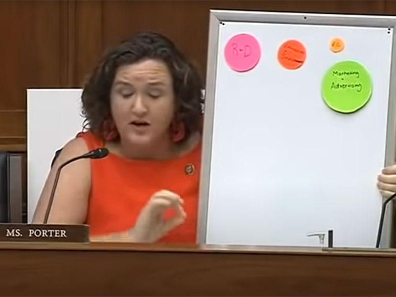 Katie Porter tears CEO apart in the air