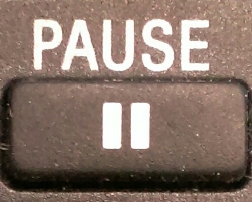 The pause is an important rhetorical device.
